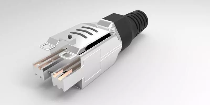 Cable connector Free 3D model_0