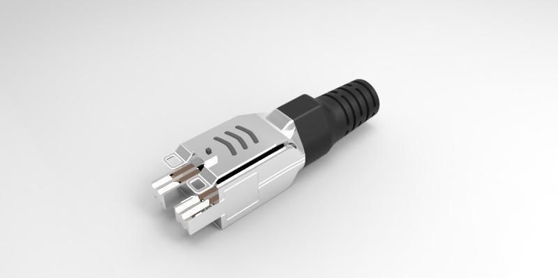 Cable connector Free 3D model_2