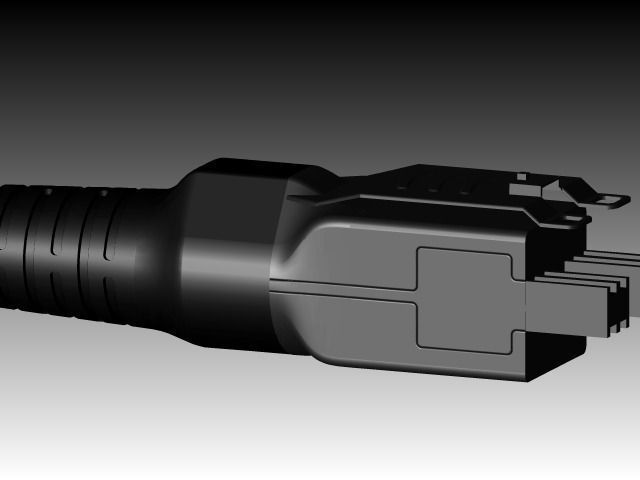 Cable connector Free 3D model_3