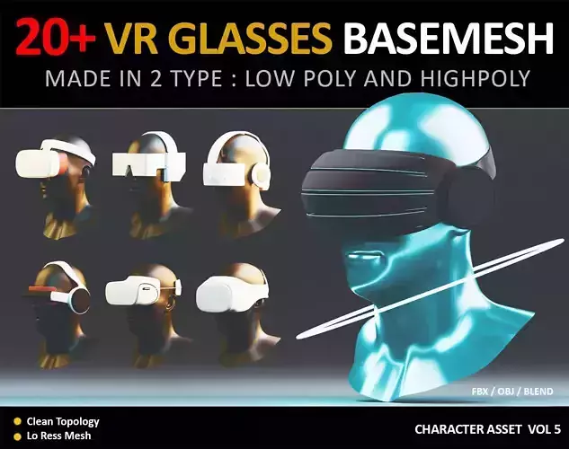 20  VR HEADSETSE AND GLASSES PACK  VOL 5  