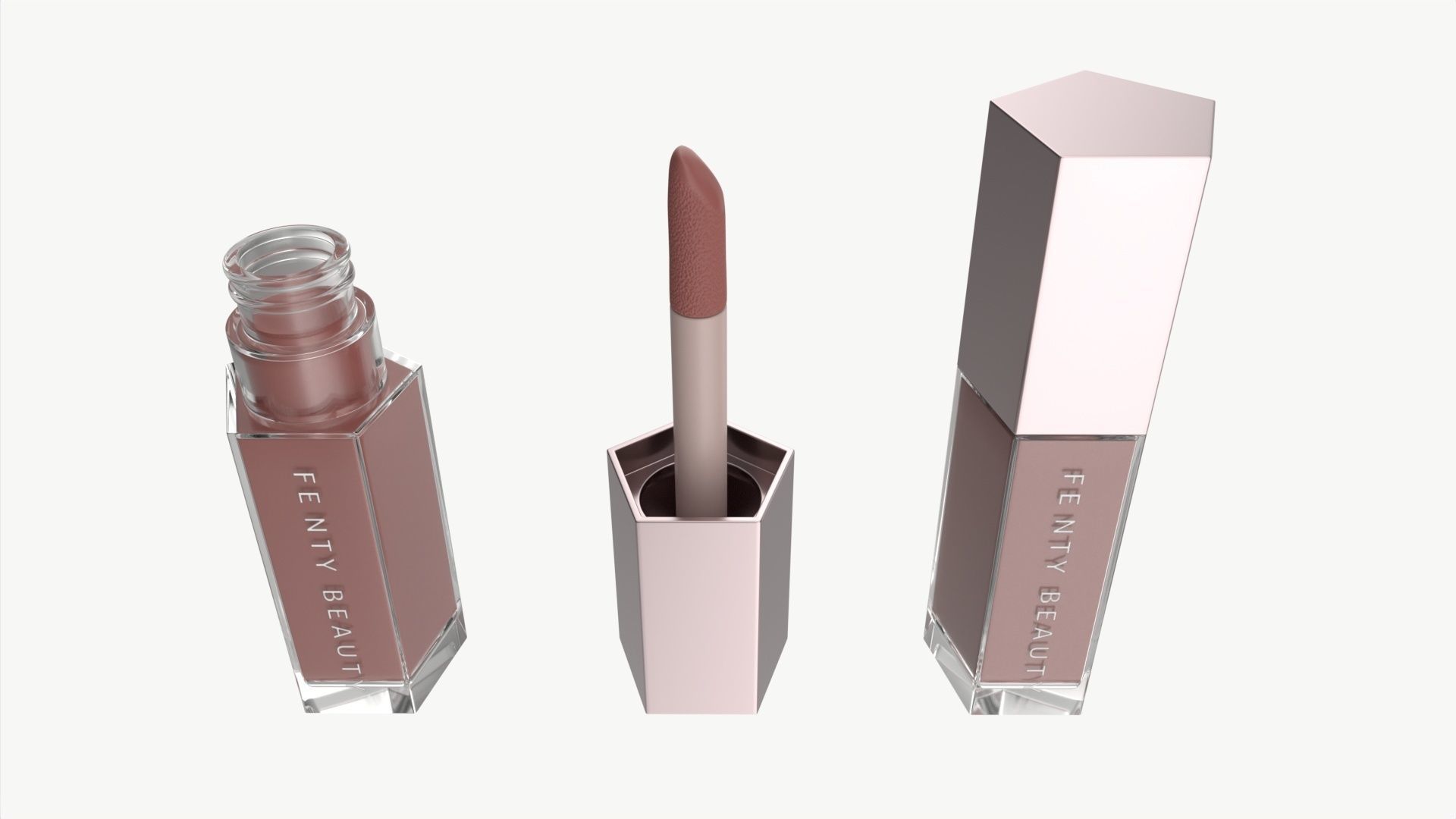 Fenty Beauty Gloss Bomb Heat Universal lip luminizer 3D model_1