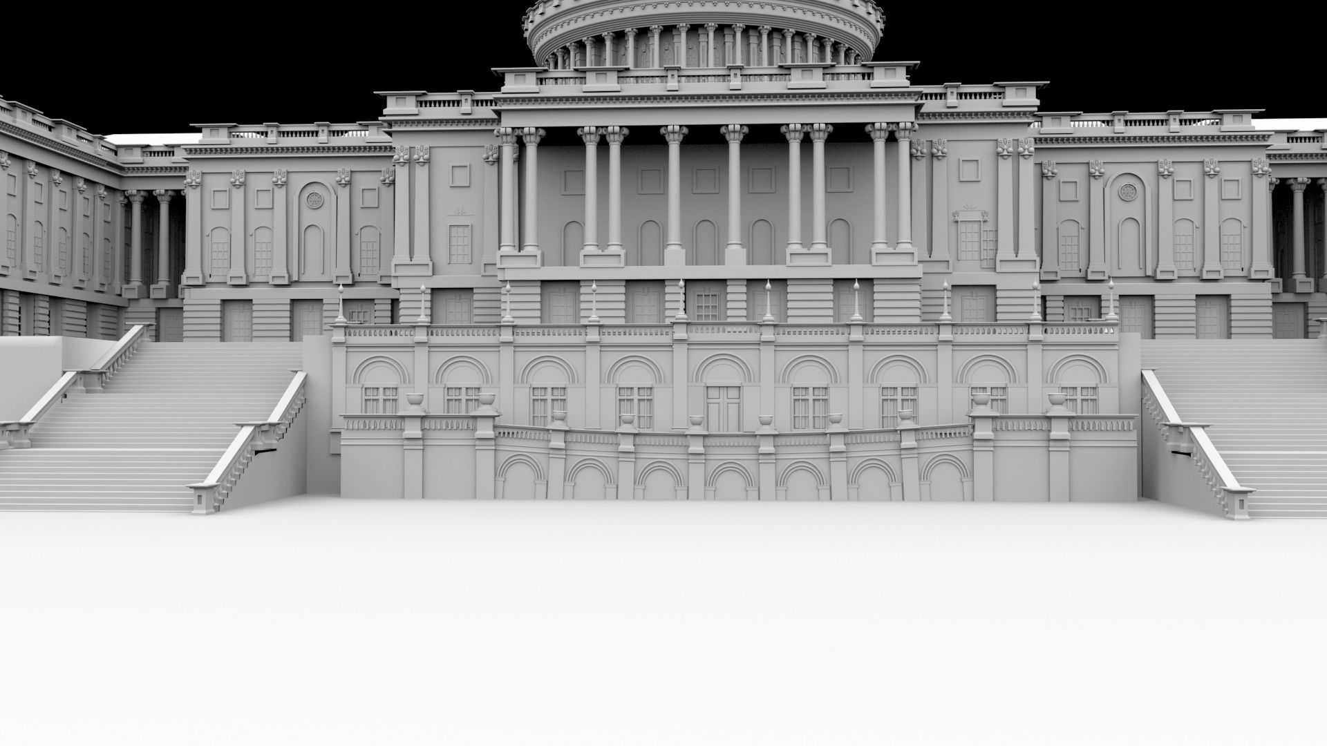 USA PARLIAMENT 3D model_3