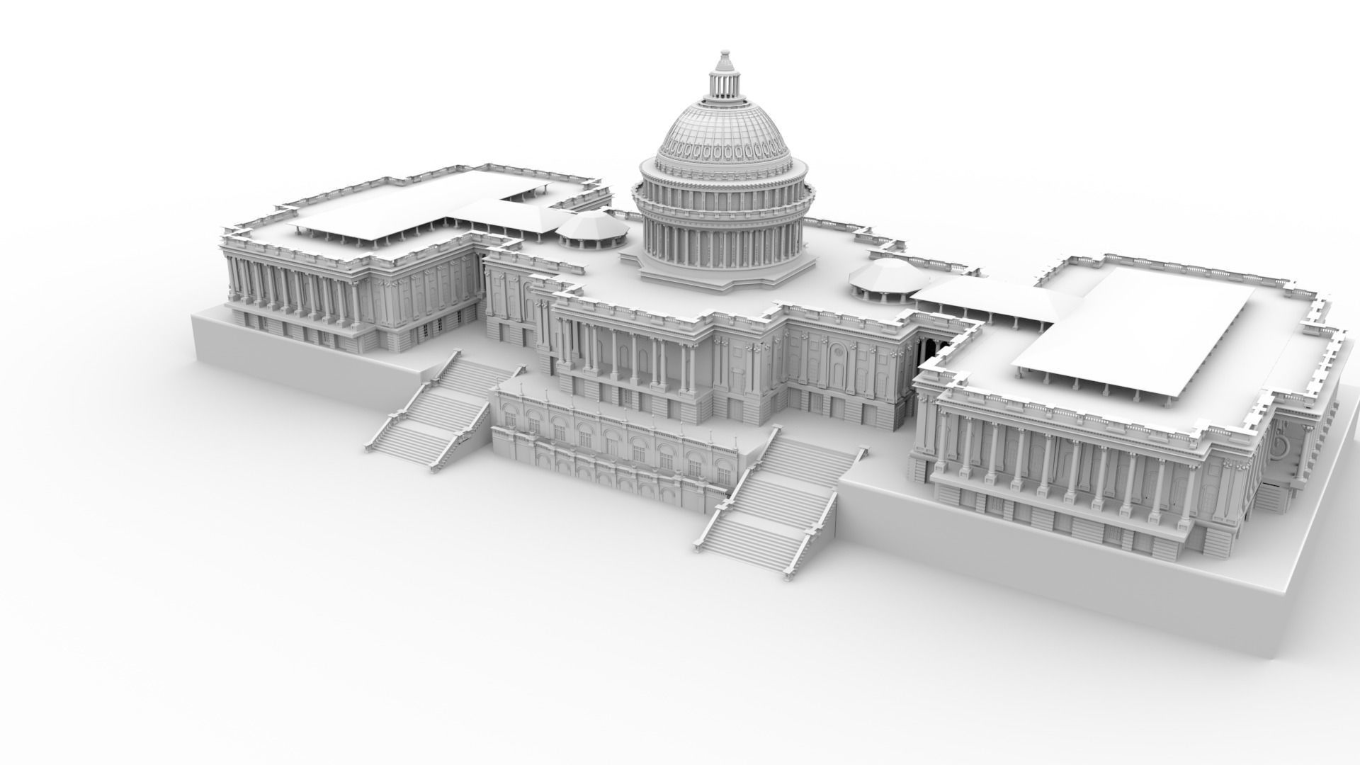 USA PARLIAMENT 3D model_7