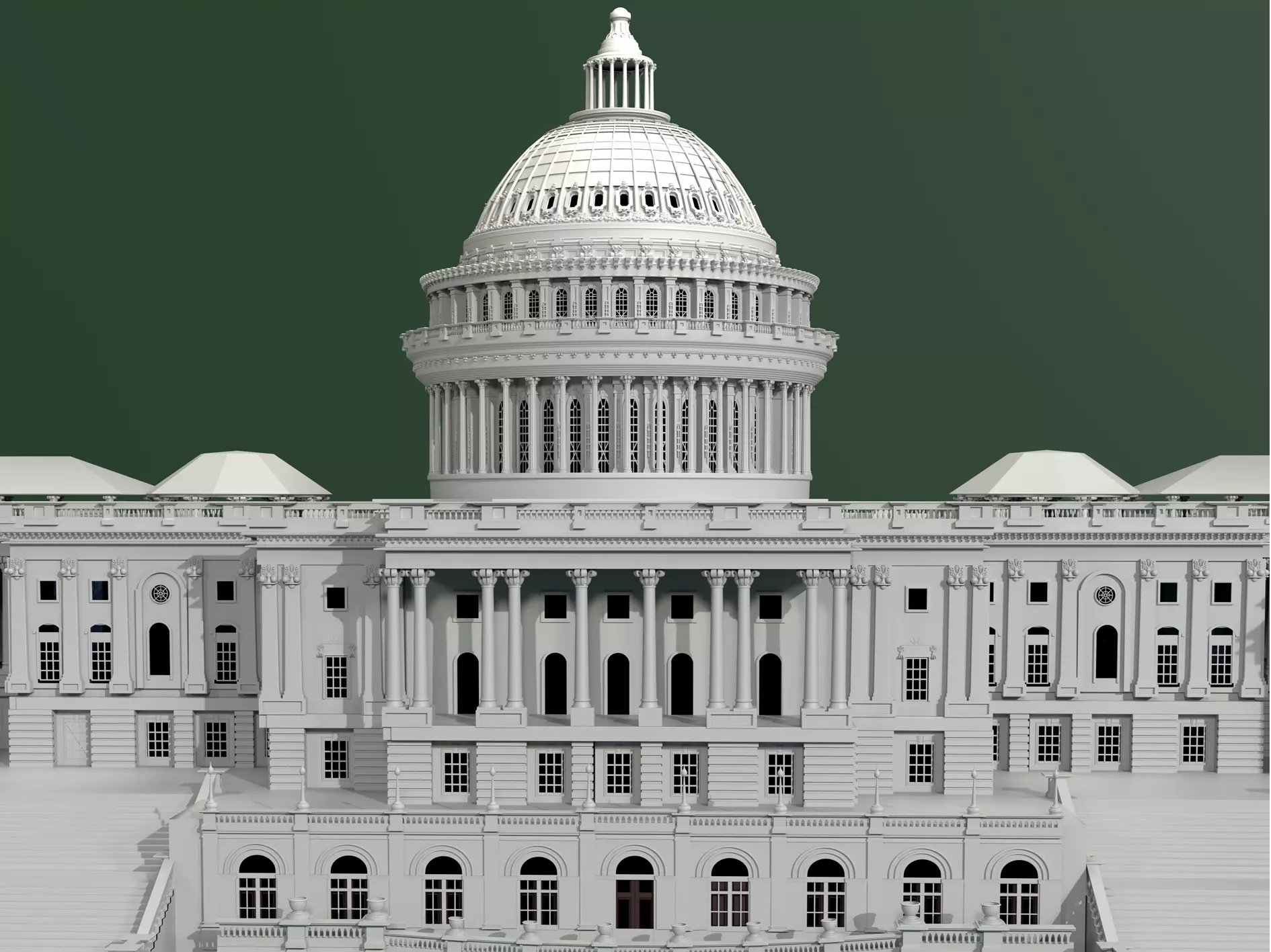 USA PARLIAMENT 3D model_0