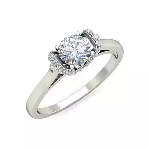 Solitaire Wedding Engagement Ring
