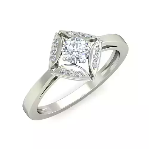 Solitaire Wedding Engagement Ring