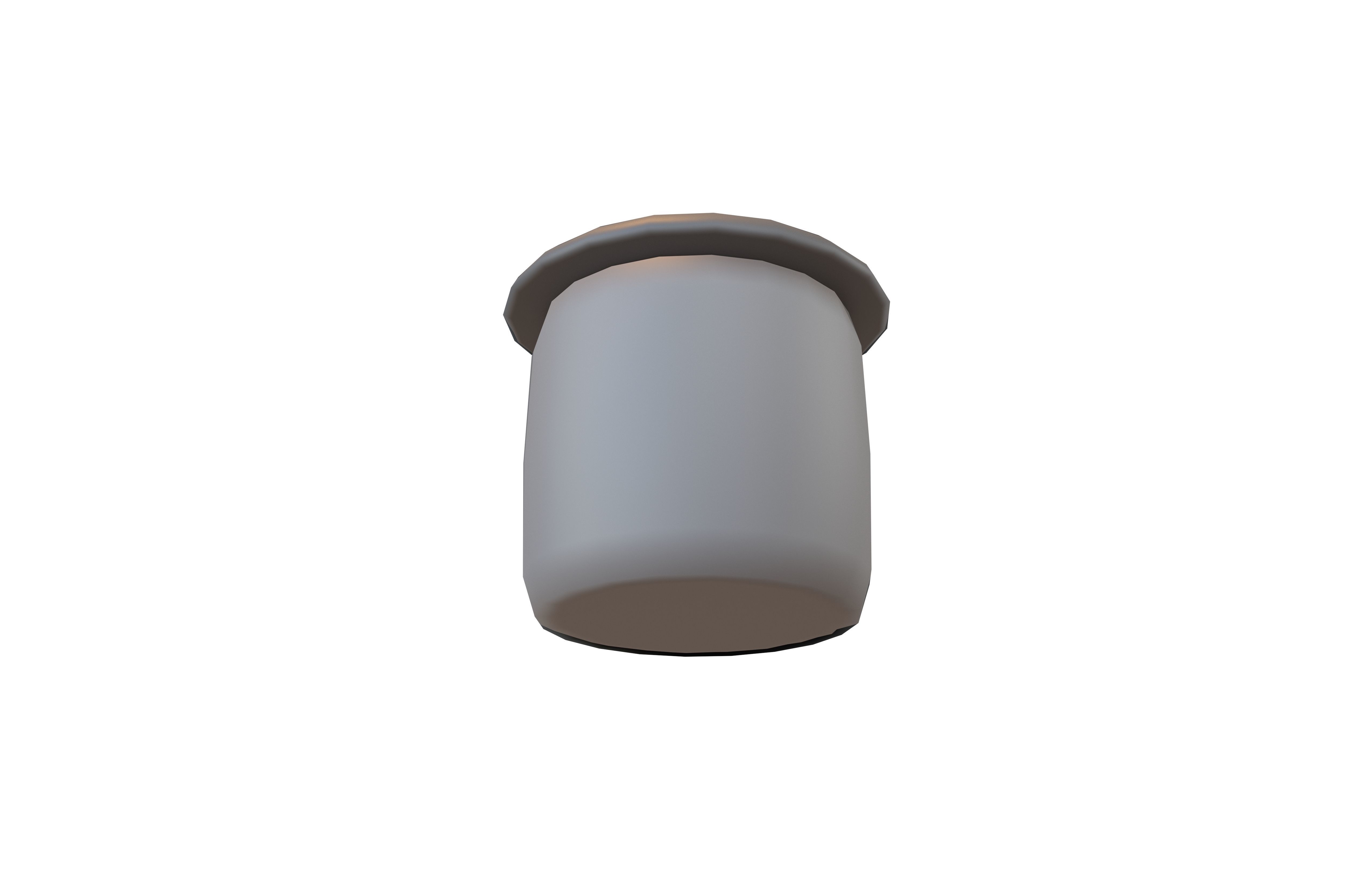 Rubbish Bin Icon V1 001 Low-poly 3D model_2