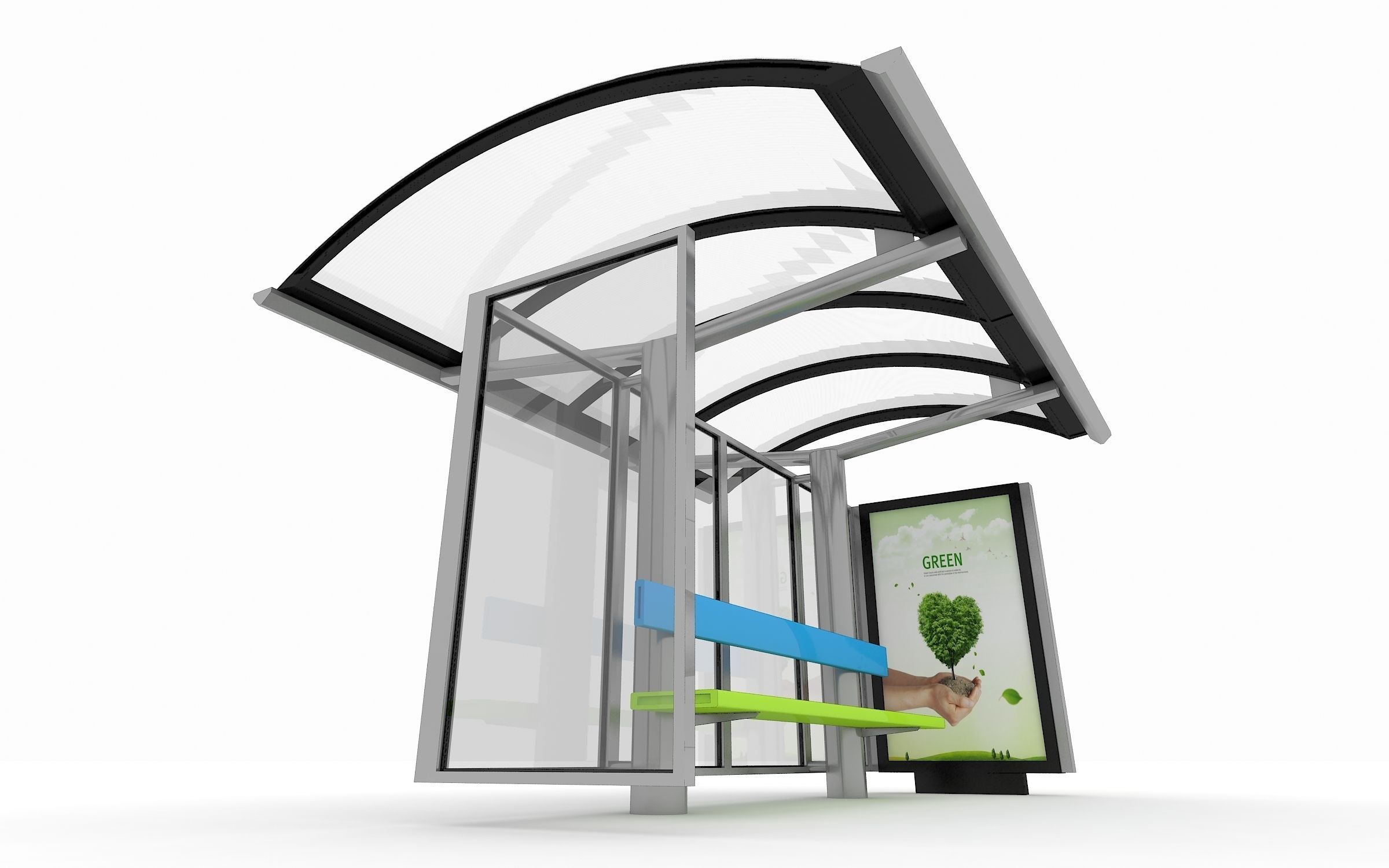 Bus Station 3D model_3