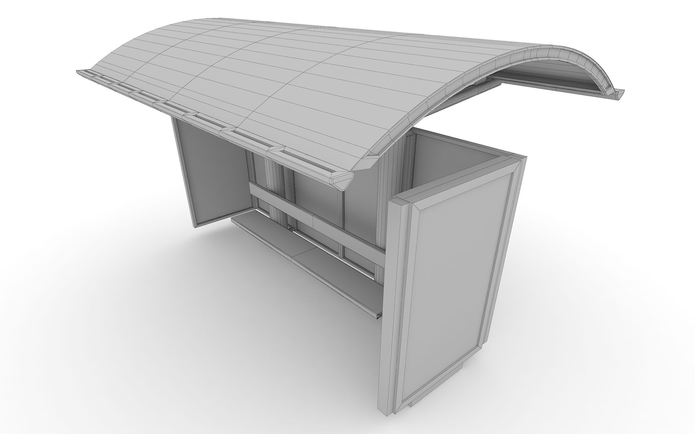 Bus Station 3D model_6