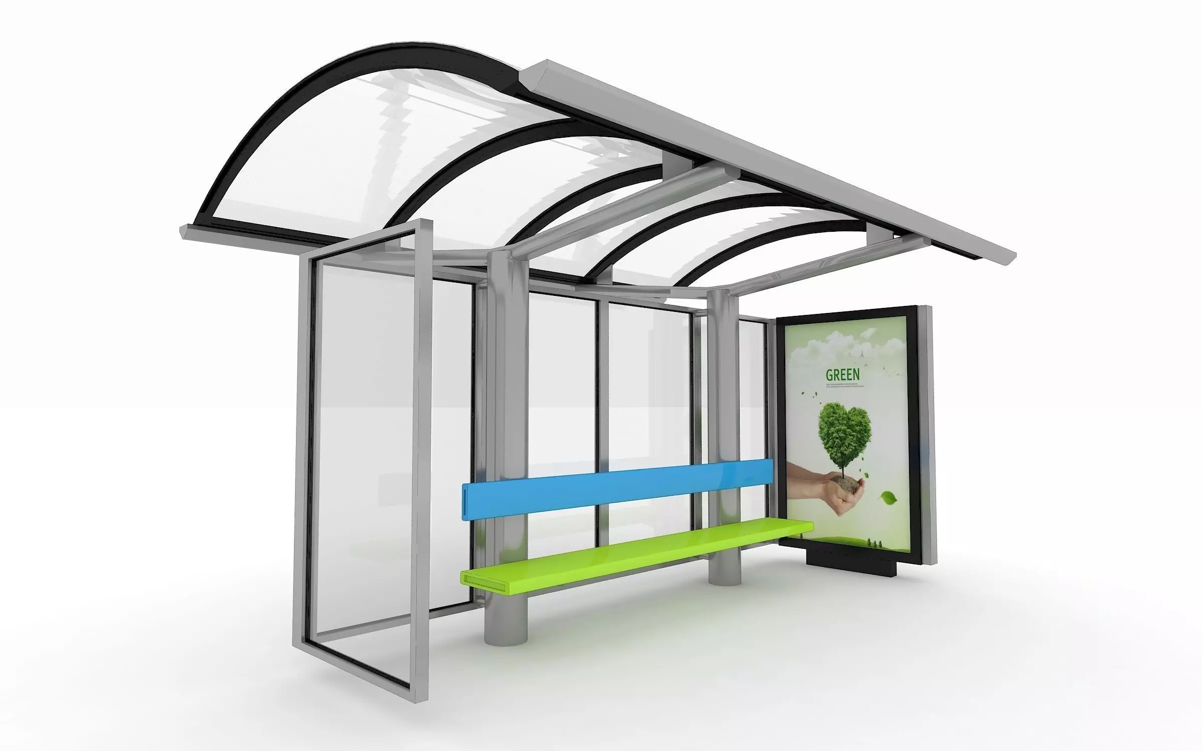 Bus Station 3D model_0