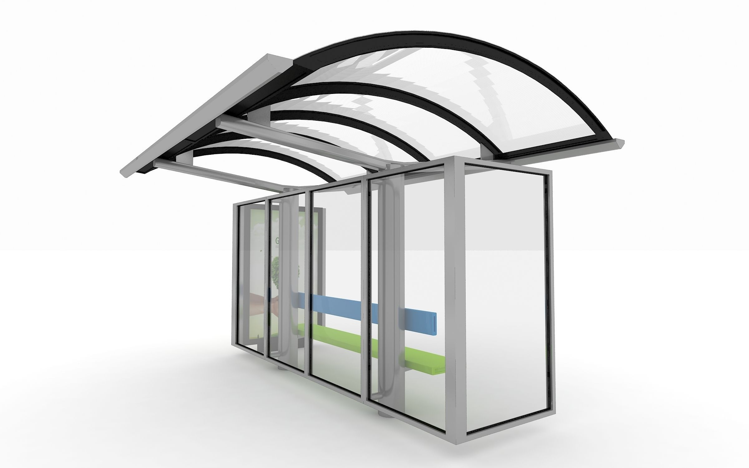 Bus Station 3D model_1