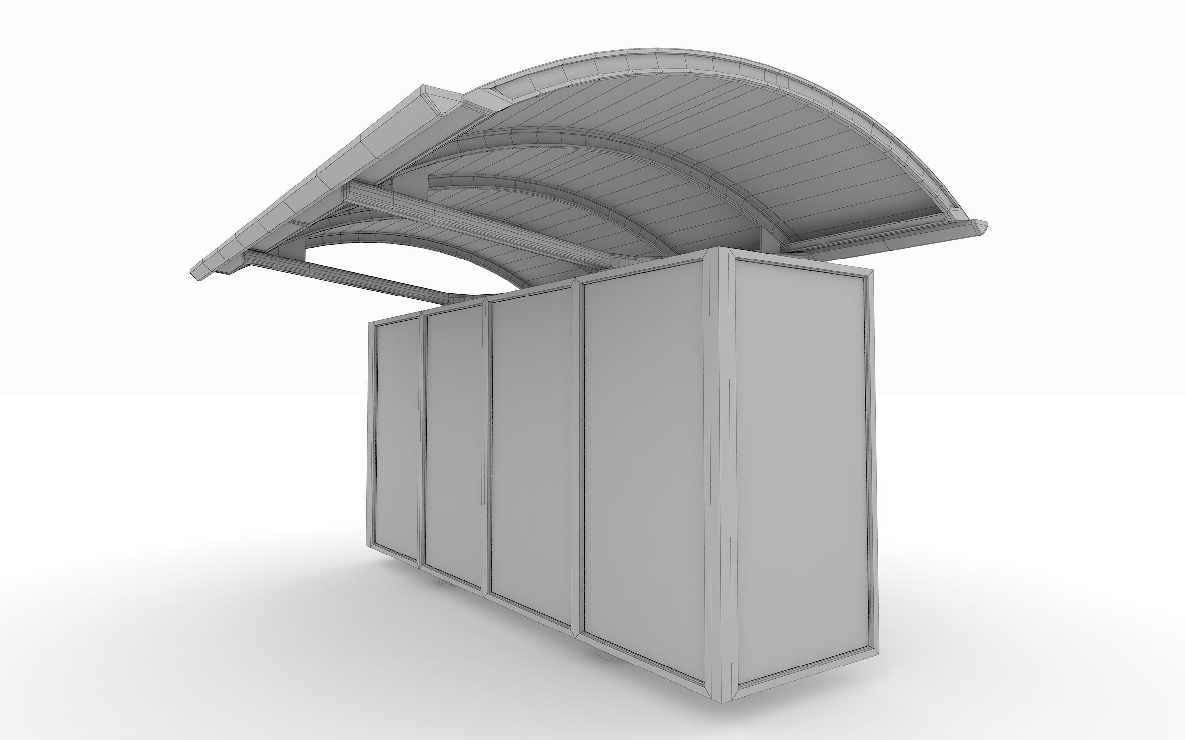 Bus Station 3D model_5