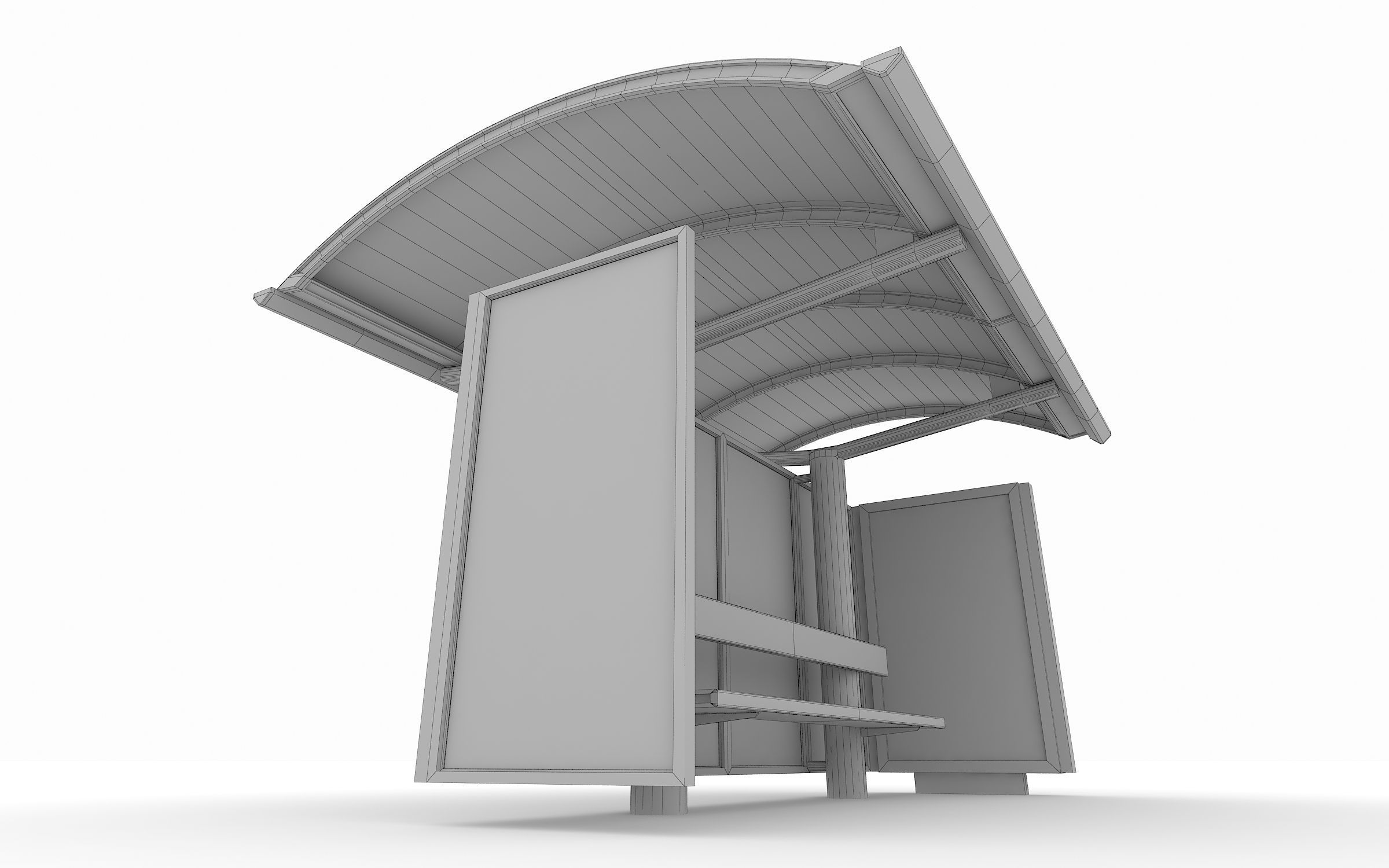 Bus Station 3D model_7