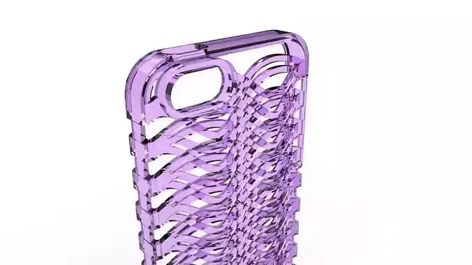 3d printed or cast metal iphone 5 case the ribcage case Free 3D model