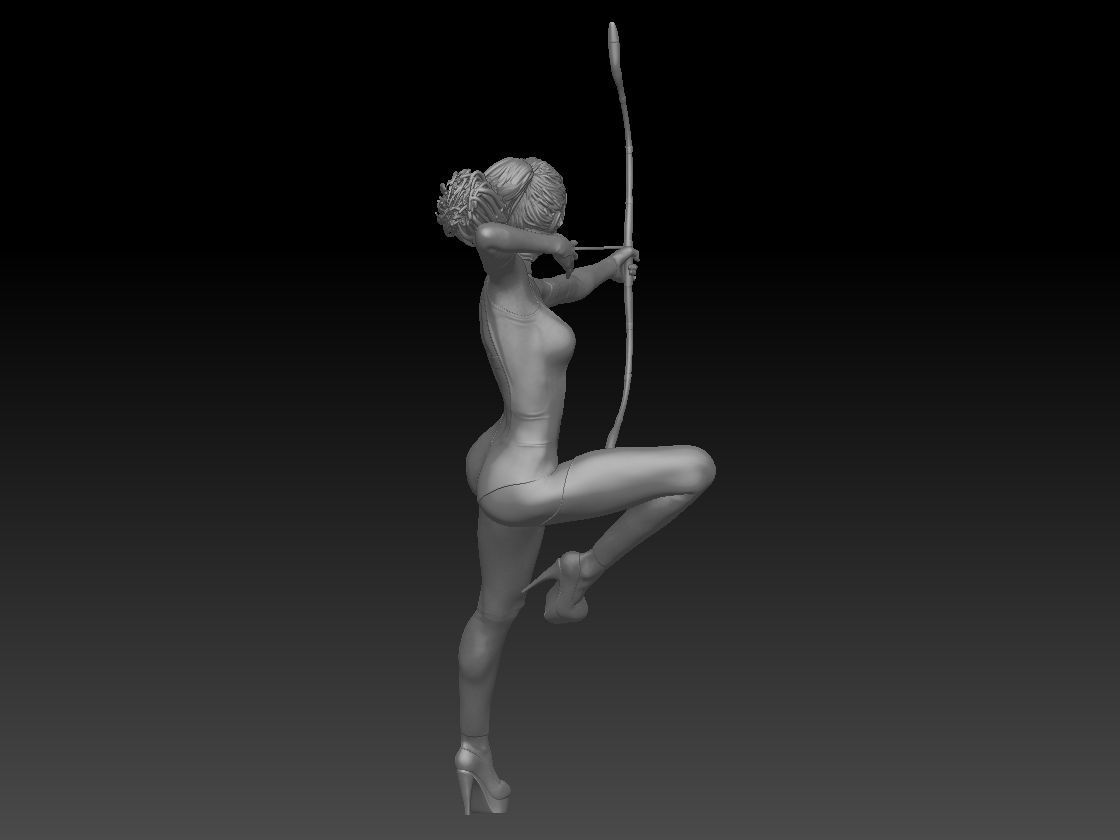 NINJA KATANA GIRL 3 3D print model_3