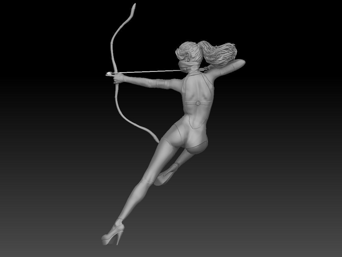 NINJA KATANA GIRL 3 3D print model_2