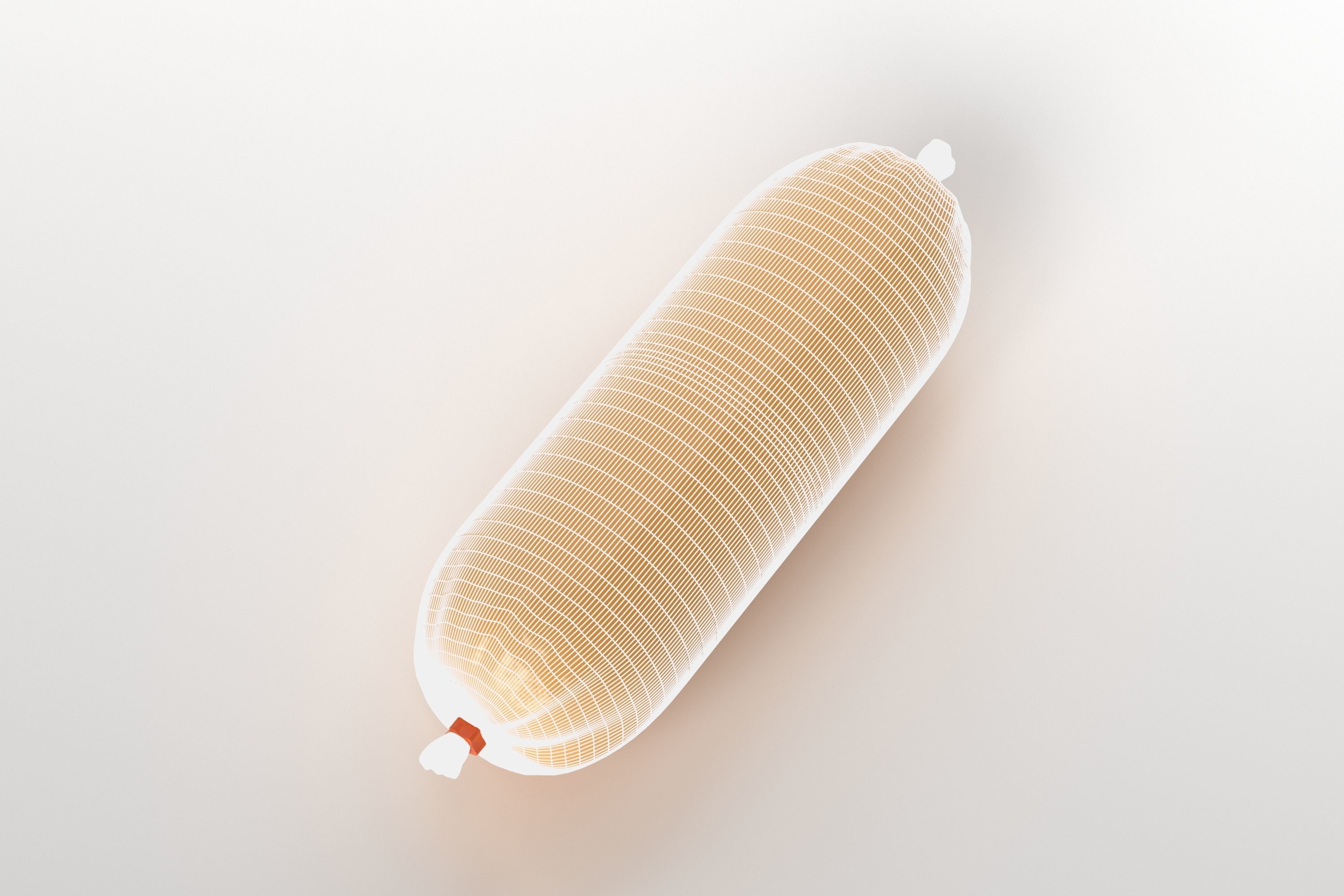 Sausage package Low-poly 3D model_9