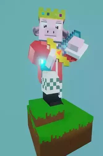 Technoblade Statue 3D Print