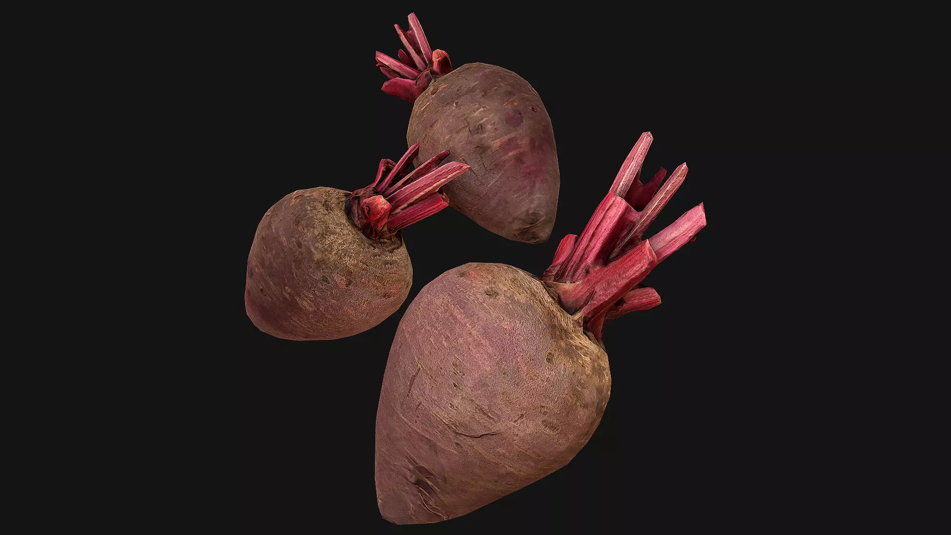 BeetRoot beet Vegetables Farm Village Food Low-poly 3D model