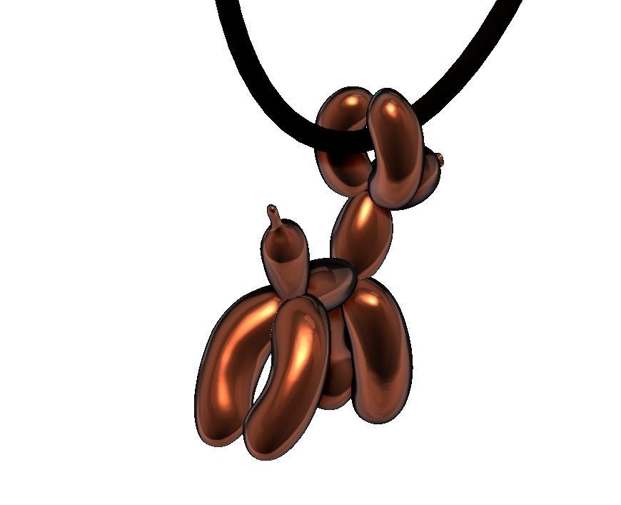 Jeff Koons Baloon Dog  3D print model_3
