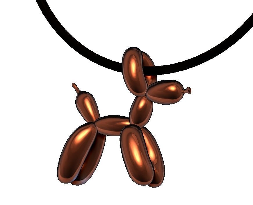 Jeff Koons Baloon Dog  3D print model_1