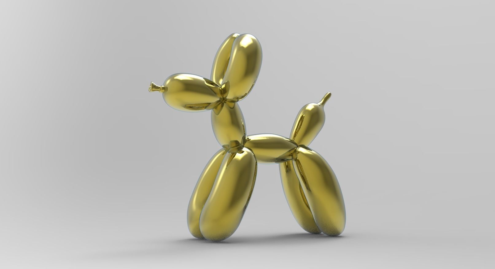 Jeff Koons Baloon Dog  3D print model_10