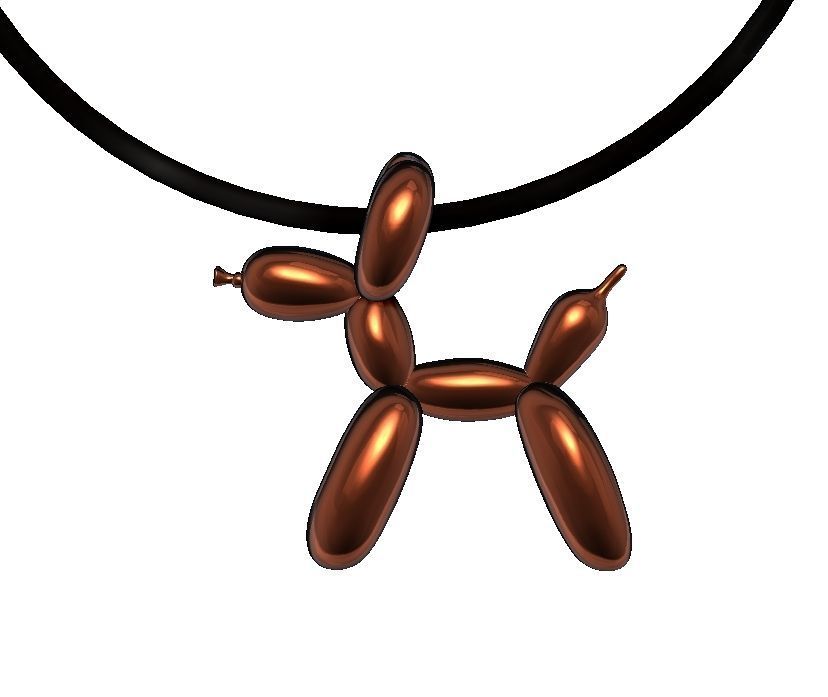 Jeff Koons Baloon Dog  3D print model_4