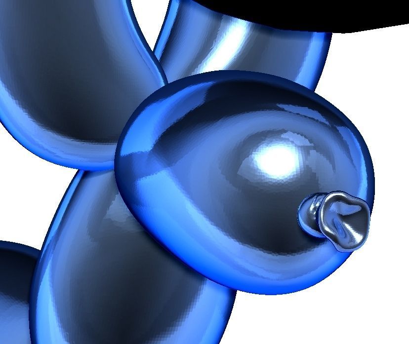 Jeff Koons Baloon Dog  3D print model_8