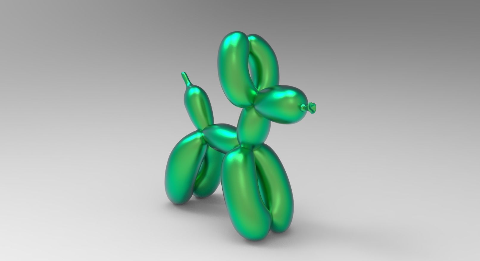Jeff Koons Baloon Dog  3D print model_9