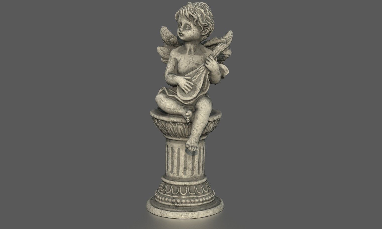 ANGEL WITH GUITAR 3D model_4