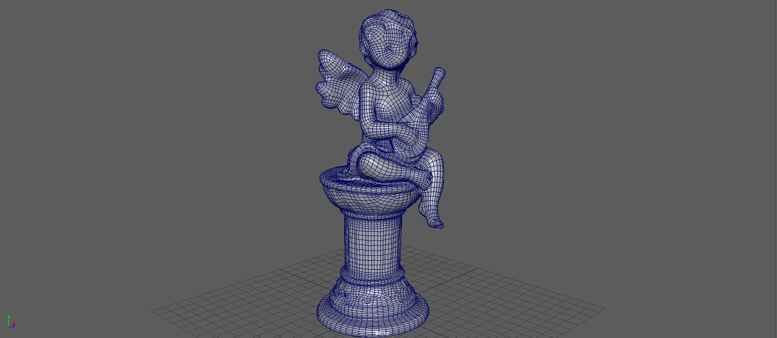 ANGEL WITH GUITAR 3D model_13