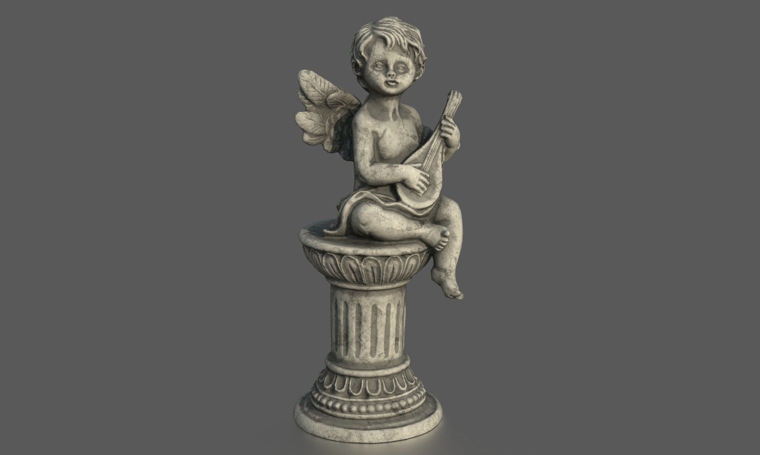 ANGEL WITH GUITAR 3D model_2