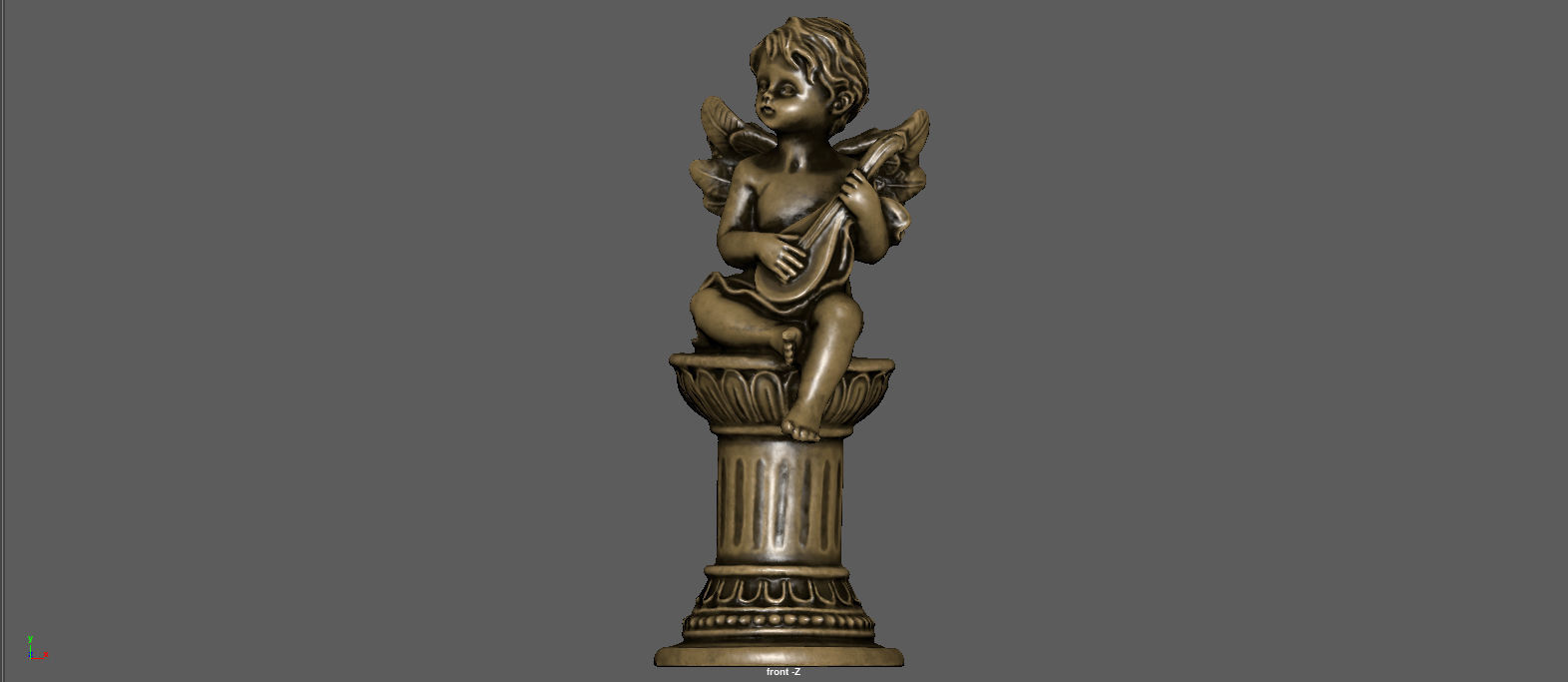 ANGEL WITH GUITAR 3D model_8