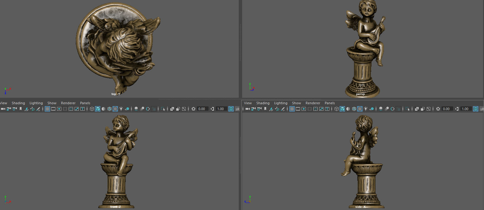 ANGEL WITH GUITAR 3D model_15