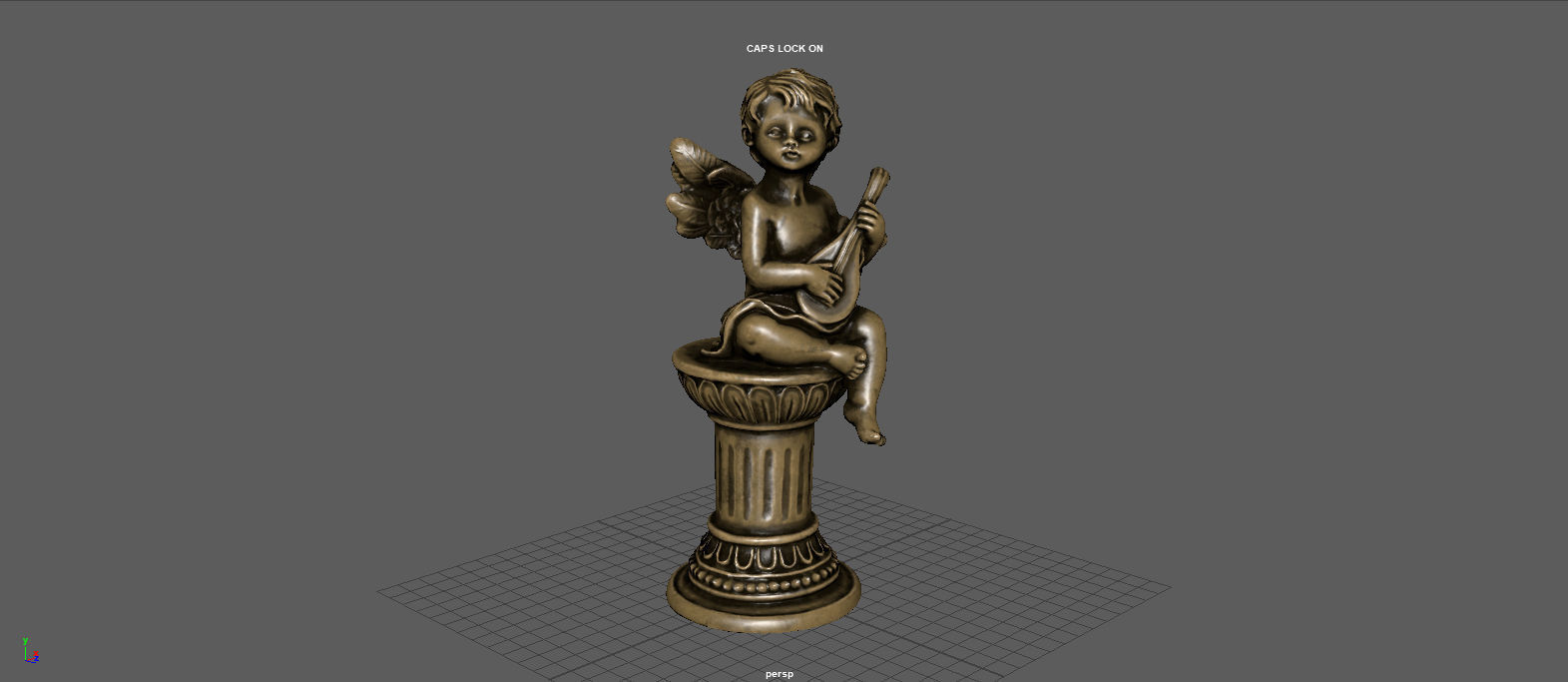 ANGEL WITH GUITAR 3D model_7