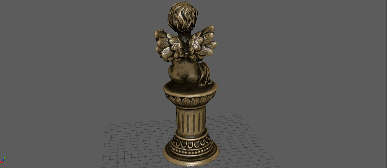 ANGEL WITH GUITAR 3D model_9