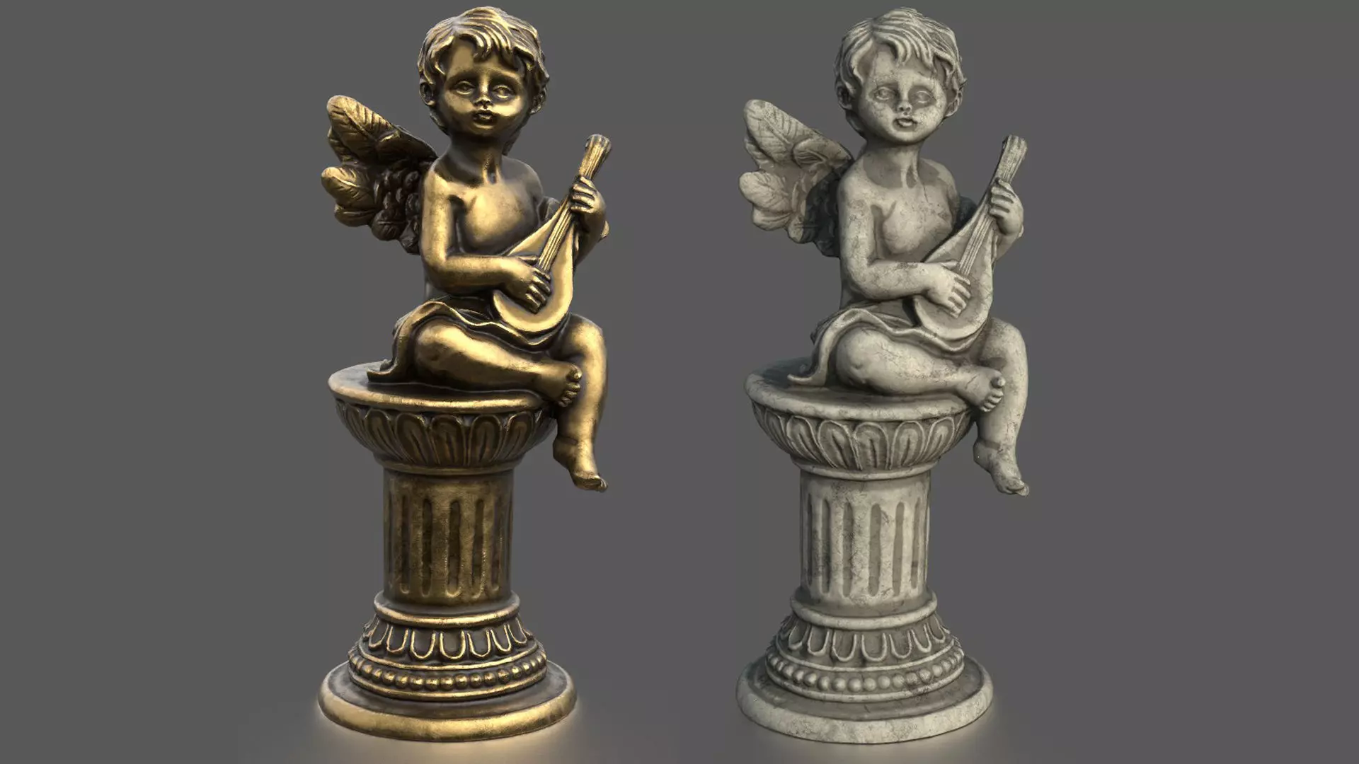 ANGEL WITH GUITAR 3D model_0