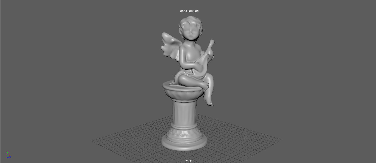 ANGEL WITH GUITAR 3D model_12