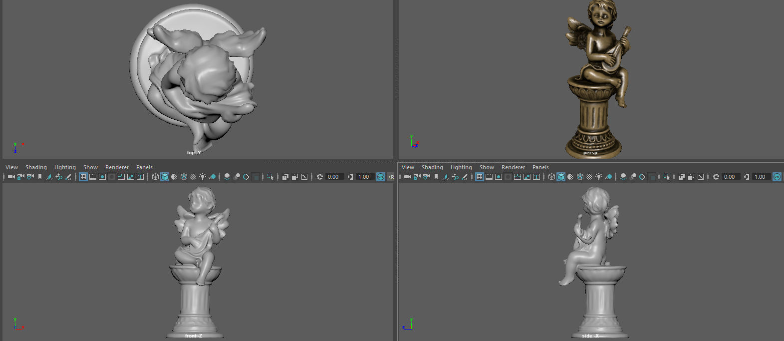 ANGEL WITH GUITAR 3D model_16