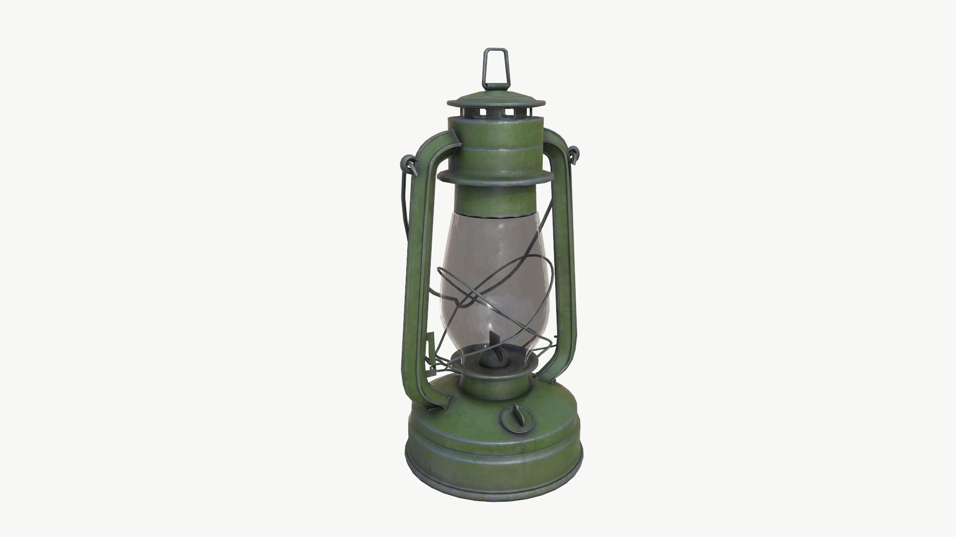 vintage oil lamp light pack da1 Low-poly 3D model_7