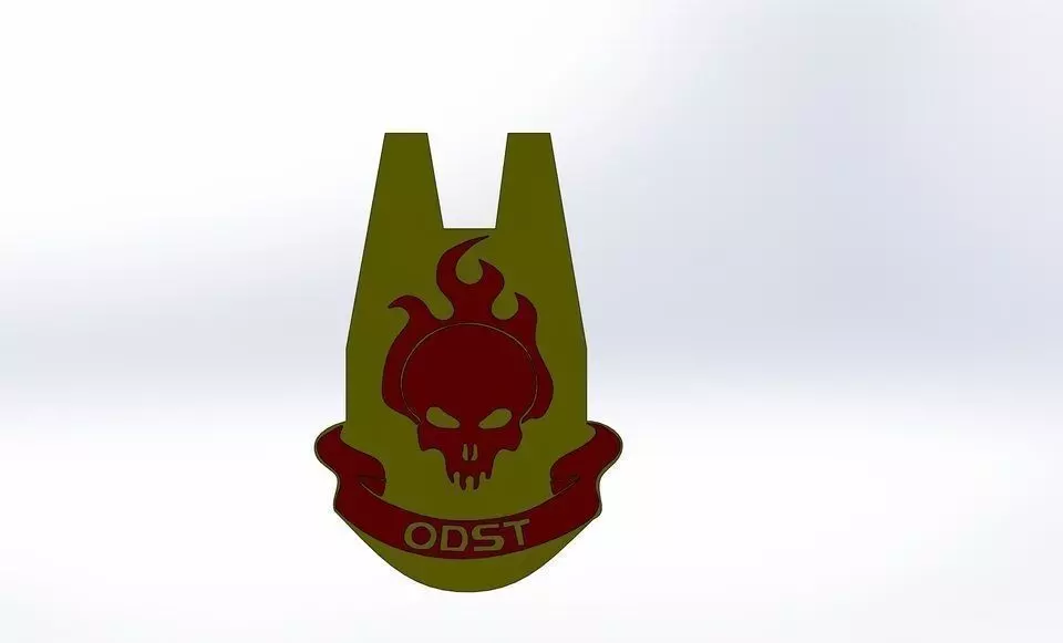 Halo ODST Emblem Free 3D model_0