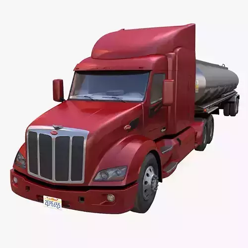 Peterbilt 579 fuel trailer
