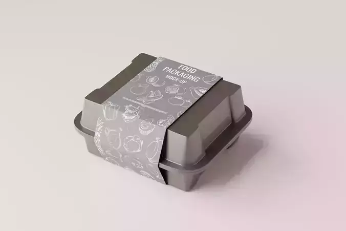 Food Container Low-poly 3D model