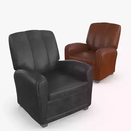 Leather Armchair v8