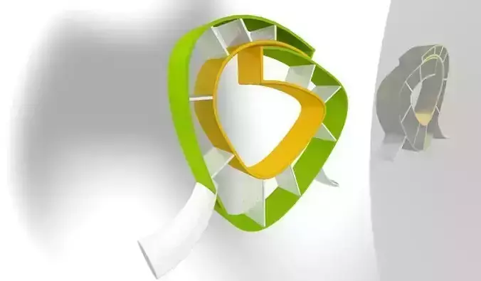 library abstract design of heart Free 3D model