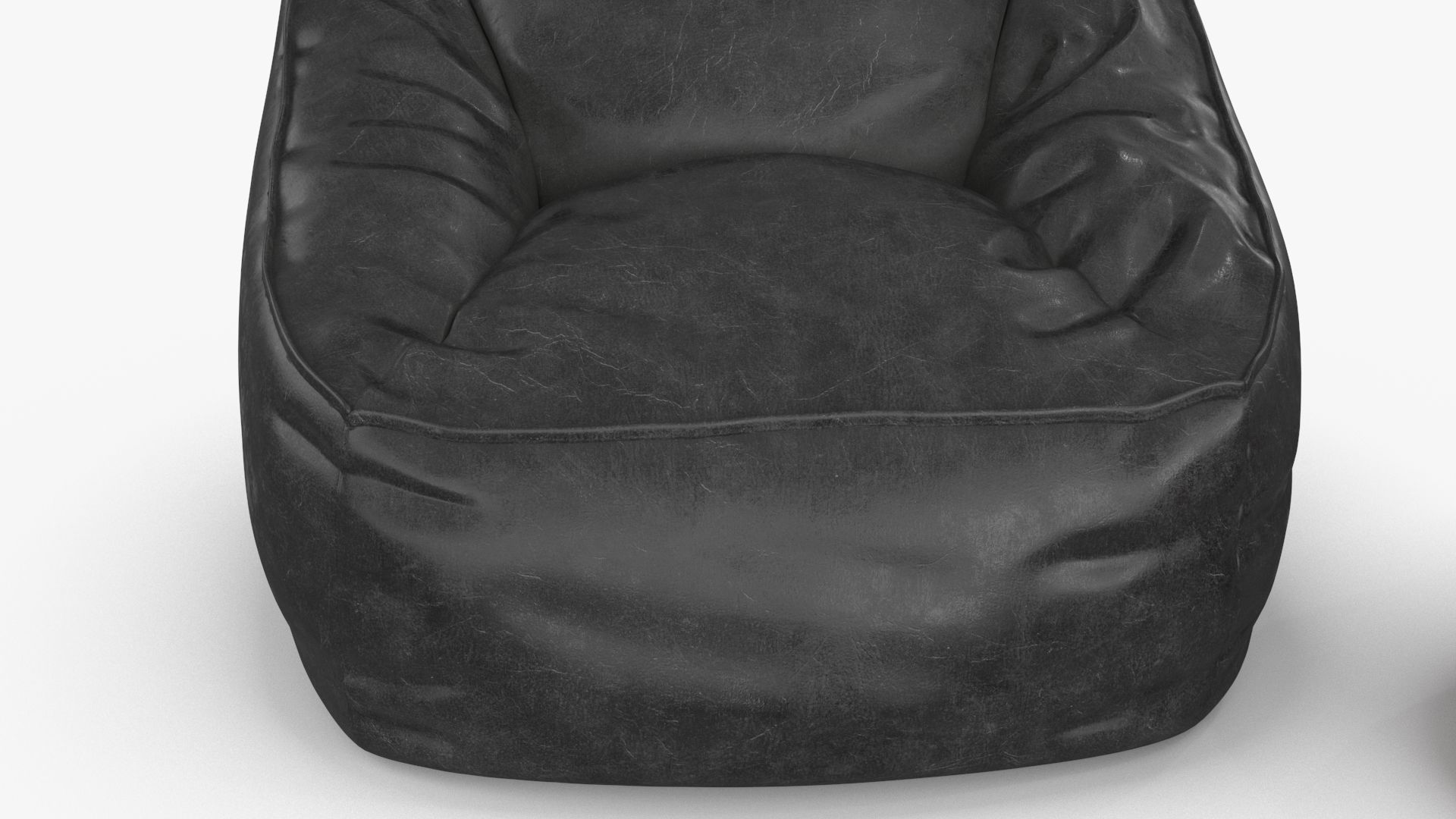 Leather Armchair v9 Low-poly 3D model_10