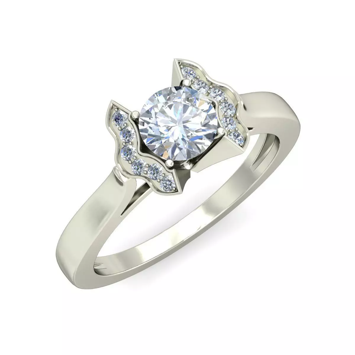 Women Wedding Engagement Ring 3D print model