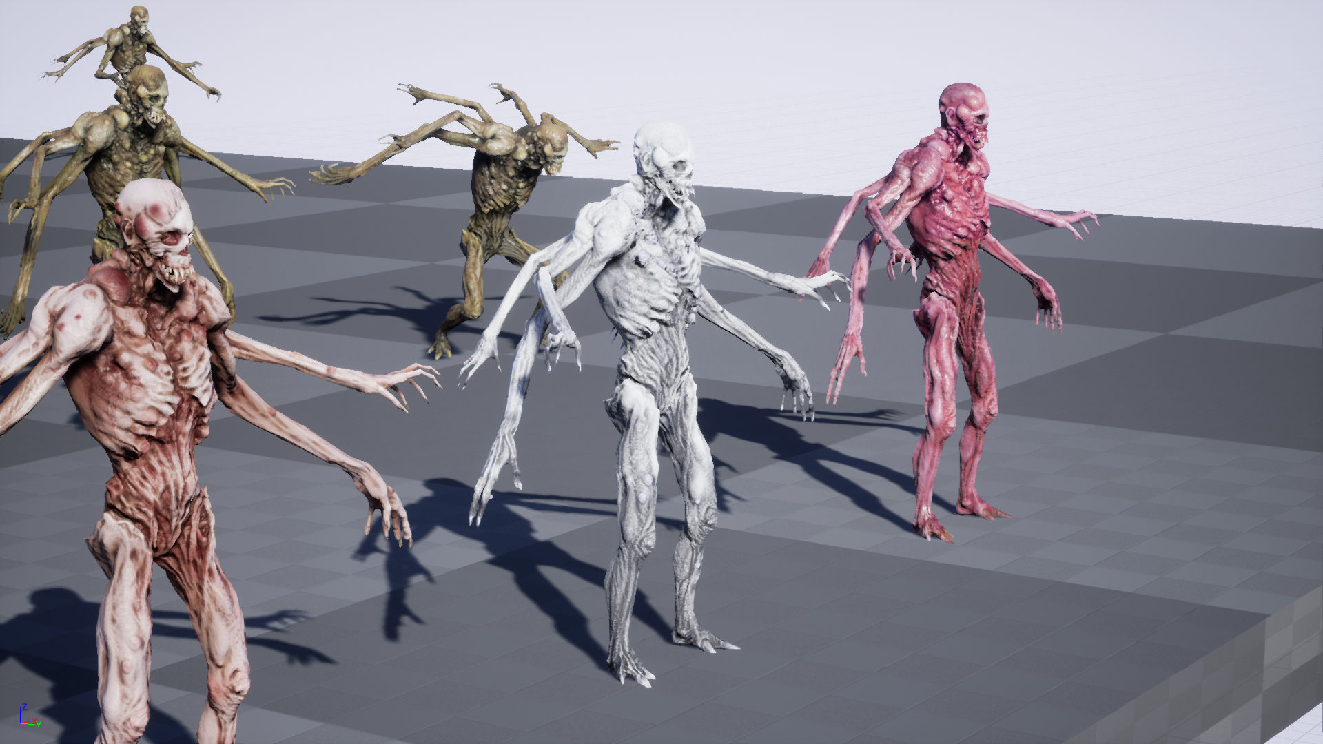 Necromutant4 humanoid creature Low-poly 3D model_28