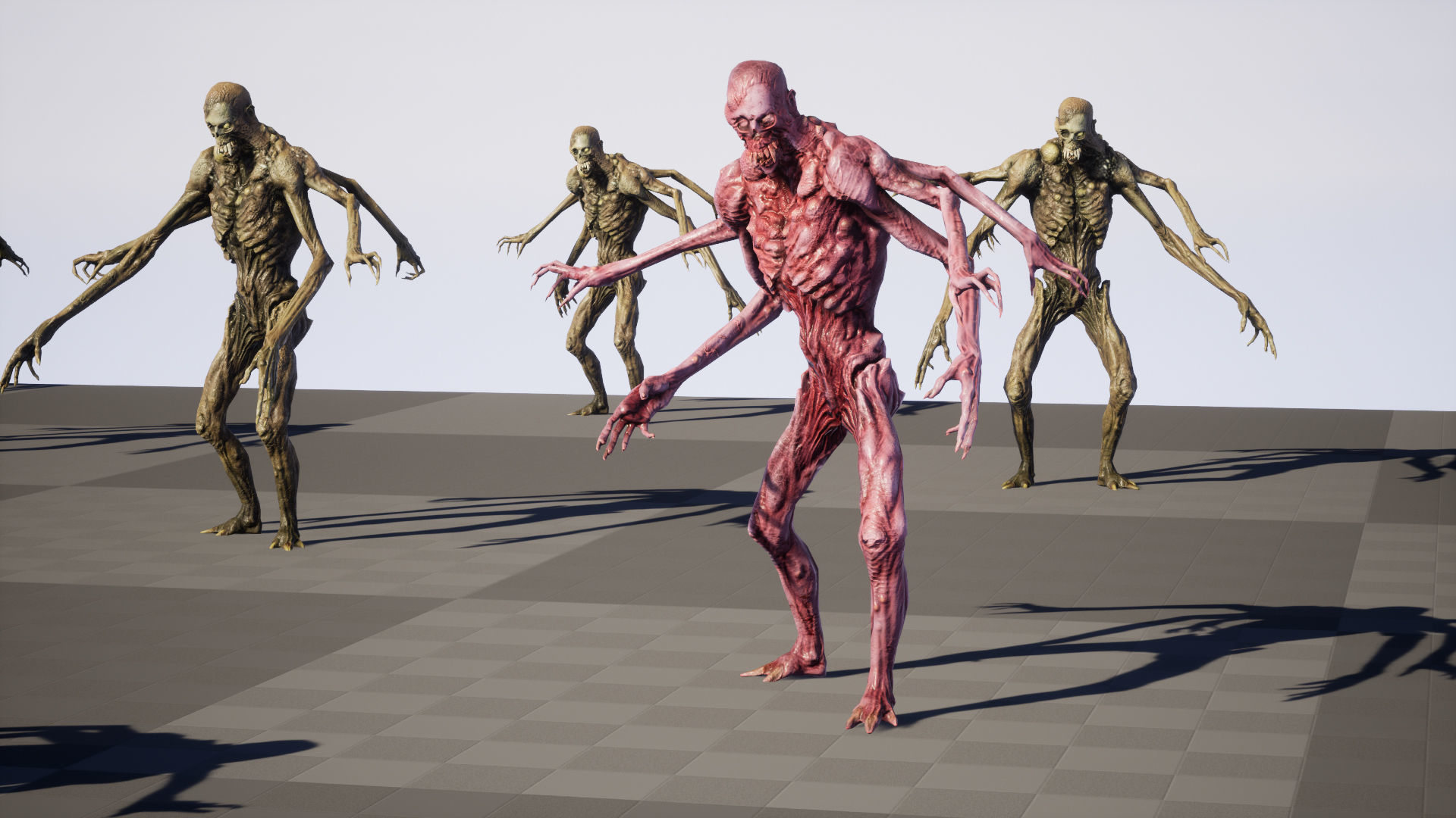 Necromutant4 humanoid creature Low-poly 3D model_36
