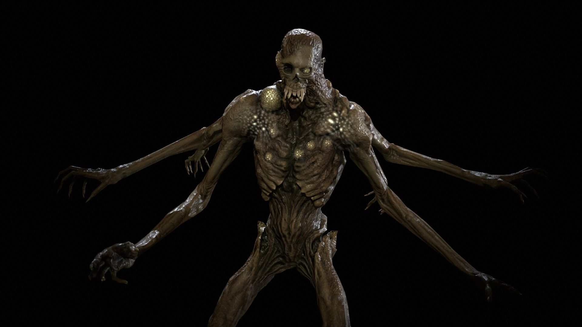 Necromutant4 humanoid creature Low-poly 3D model_18
